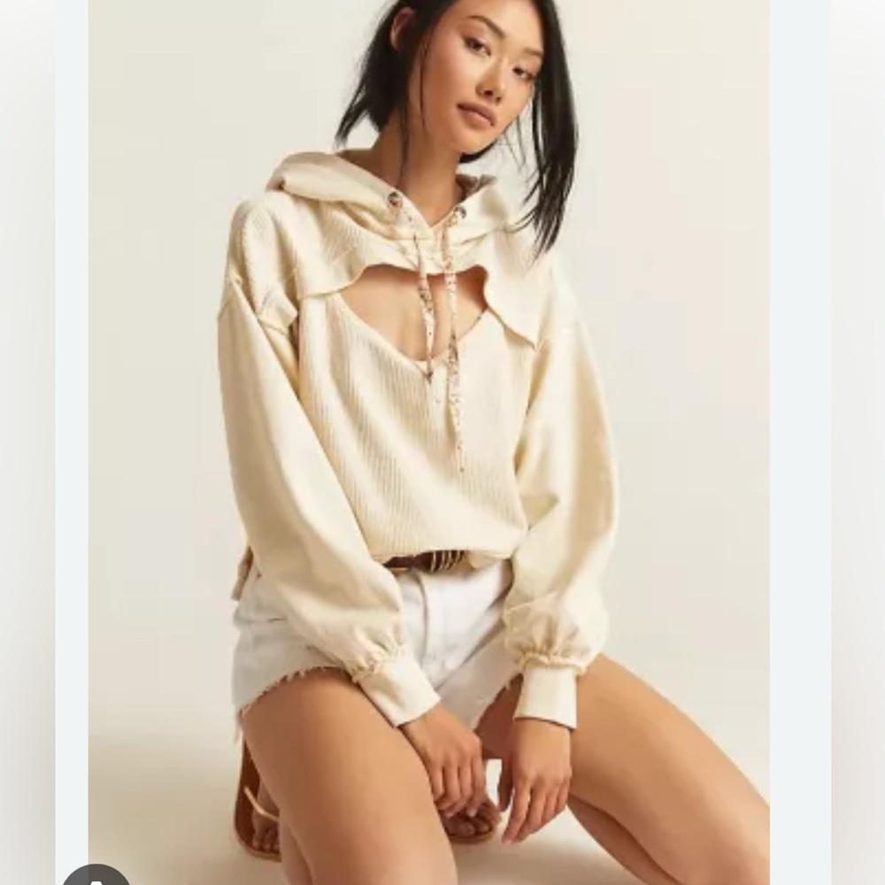 Pilcro cut out hoodie